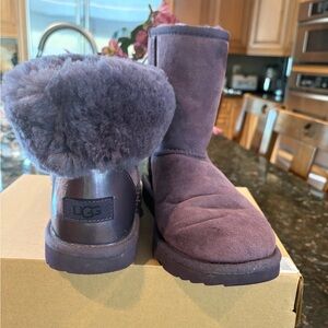 UGG Plum Shearling Boots